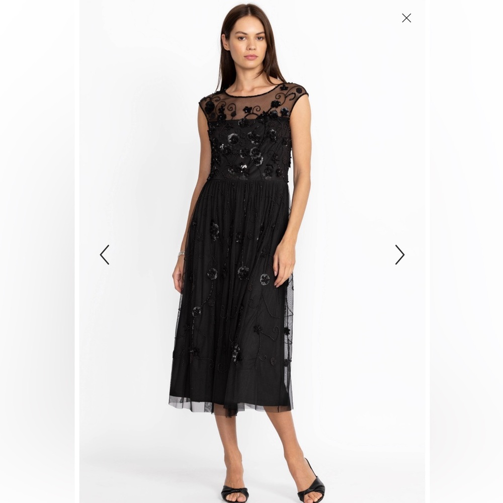Johnny Was Flower Beaded Maxi Dress-NWT- 14